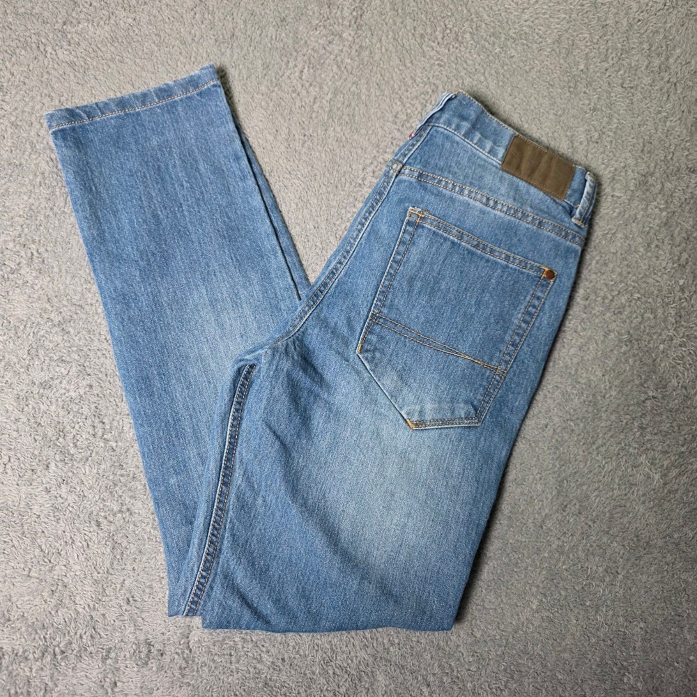 Tommy Hilfiger Boys Size 16 Straight Leg Jeans Medium Wash Stretch Denim